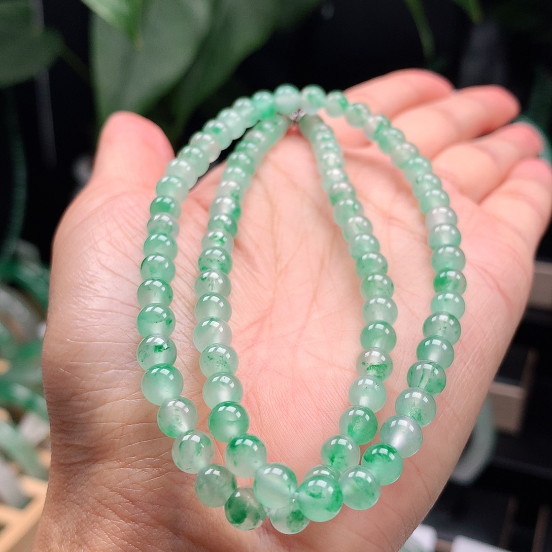 石英质玉未镶嵌项链