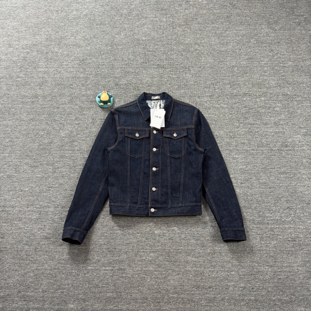 未使用 DIOR/迪奥 蓝色内里满印牛仔外套/46码