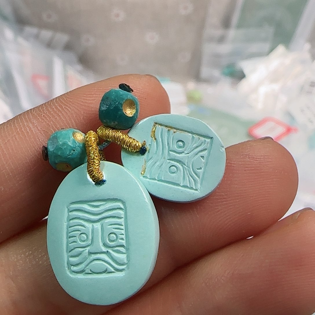 绿松石珠宝半成品未镶嵌