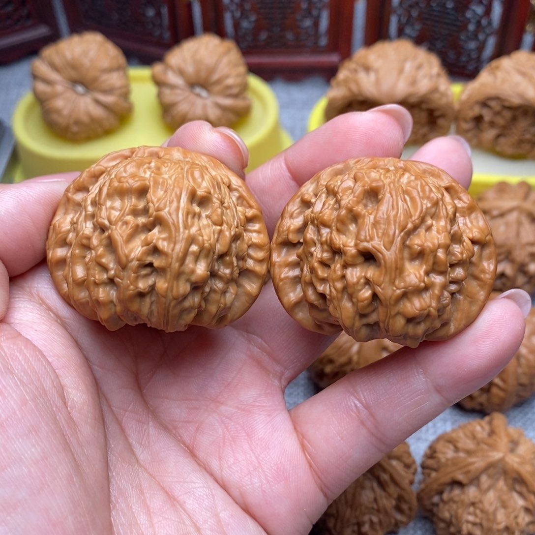 文玩核桃把件球白43