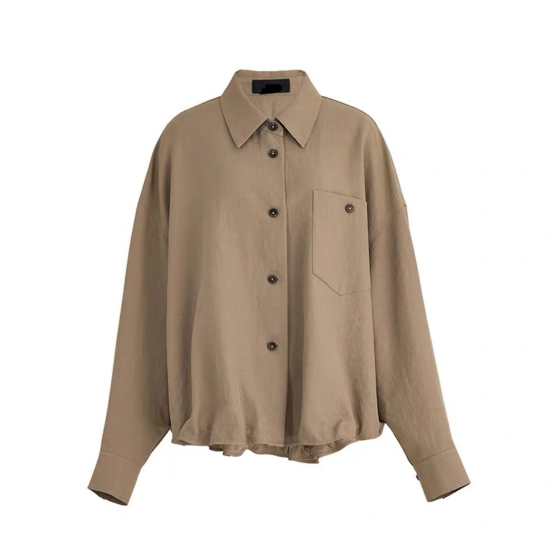 流光短夹克复古直筒型韩版宽松短外套长袖秋季