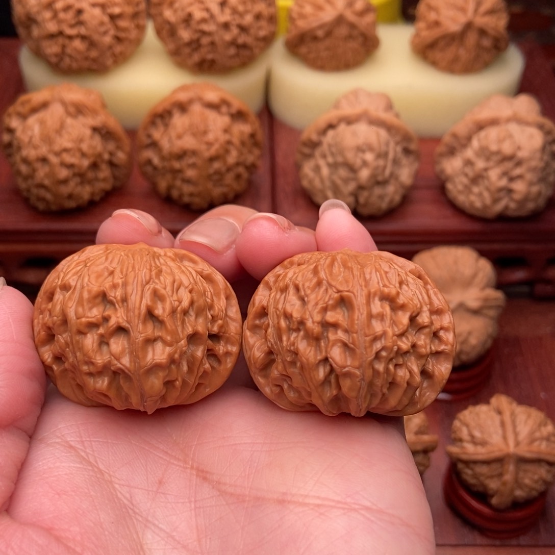 桃核把件山地磨盘38