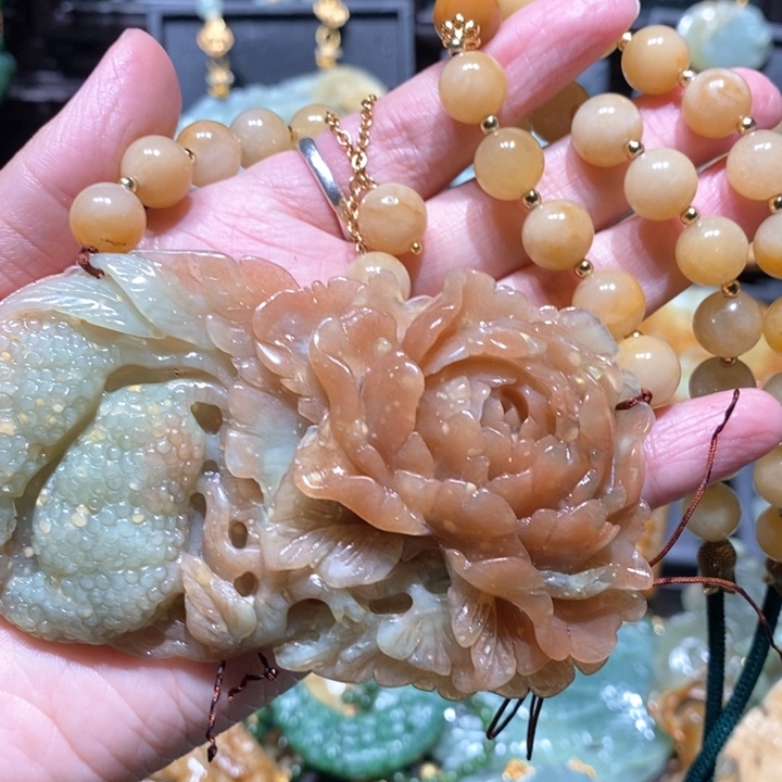 岫玉毛衣链未镶嵌