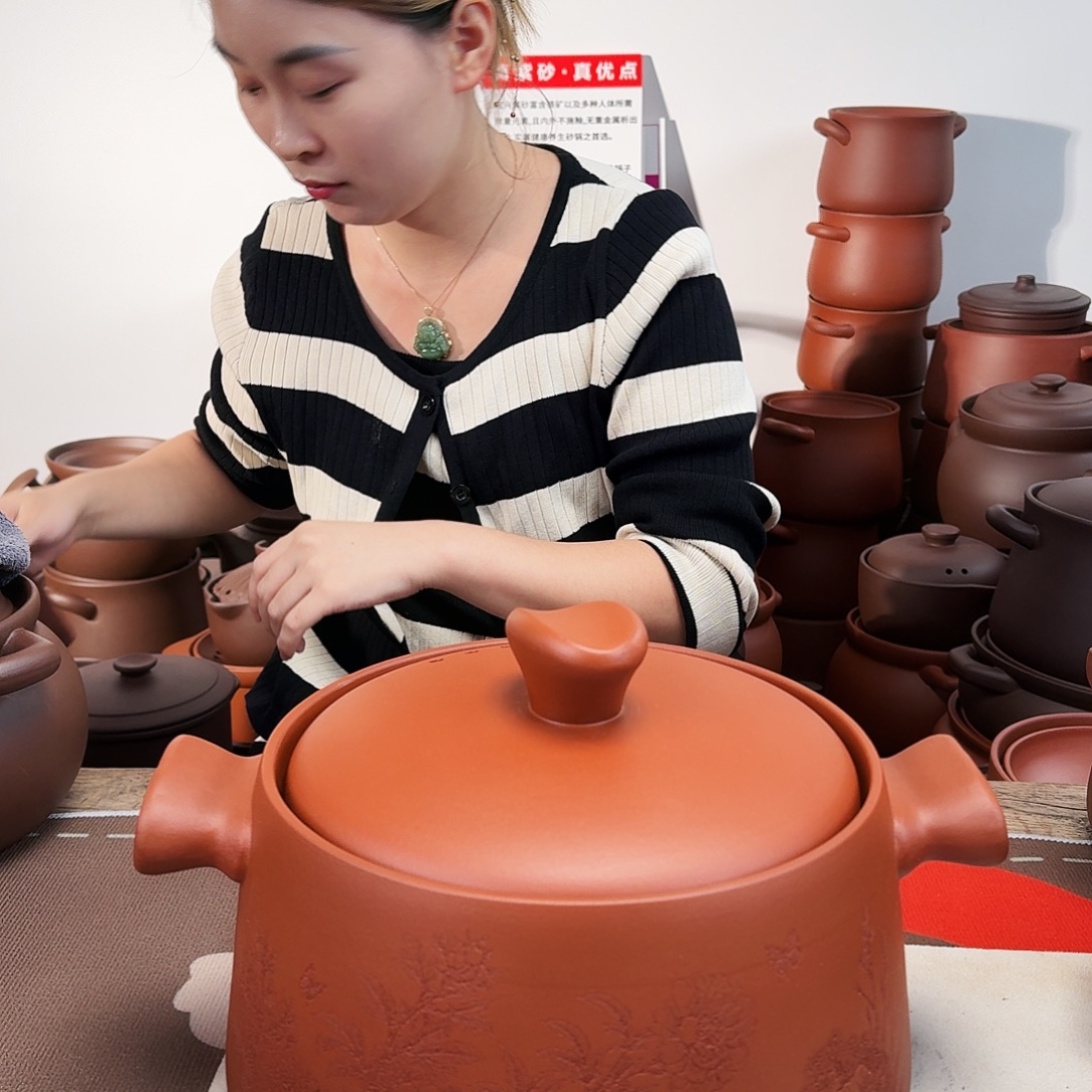 紫砂砂锅微瑕的5.5升