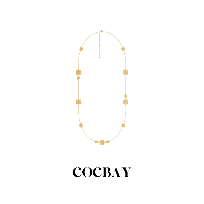 锌合金项链 COCBAY-蕾丝编织手工高级感颈链项链