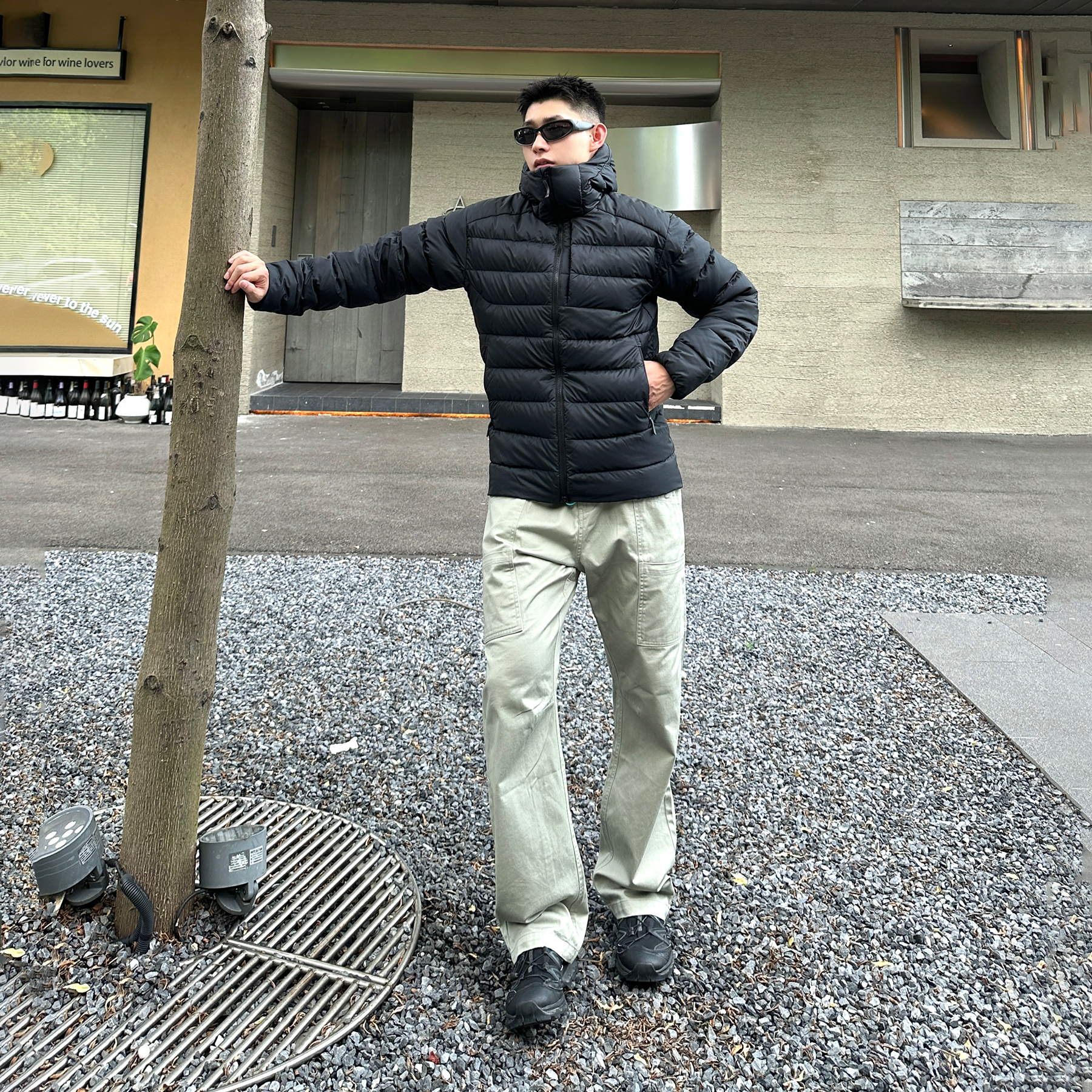 排骨Hoody羽绒服90白鸭绒户外休闲650蓬纯色连帽拉链保暖厚外套