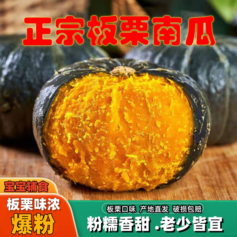 【产地直发】绿板栗老南瓜 包粉爆甜板栗味 不粉不糯包赔F
