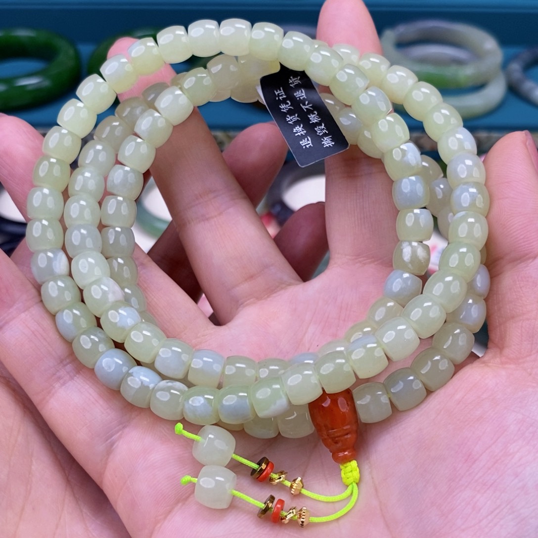 和田玉手串未镶嵌