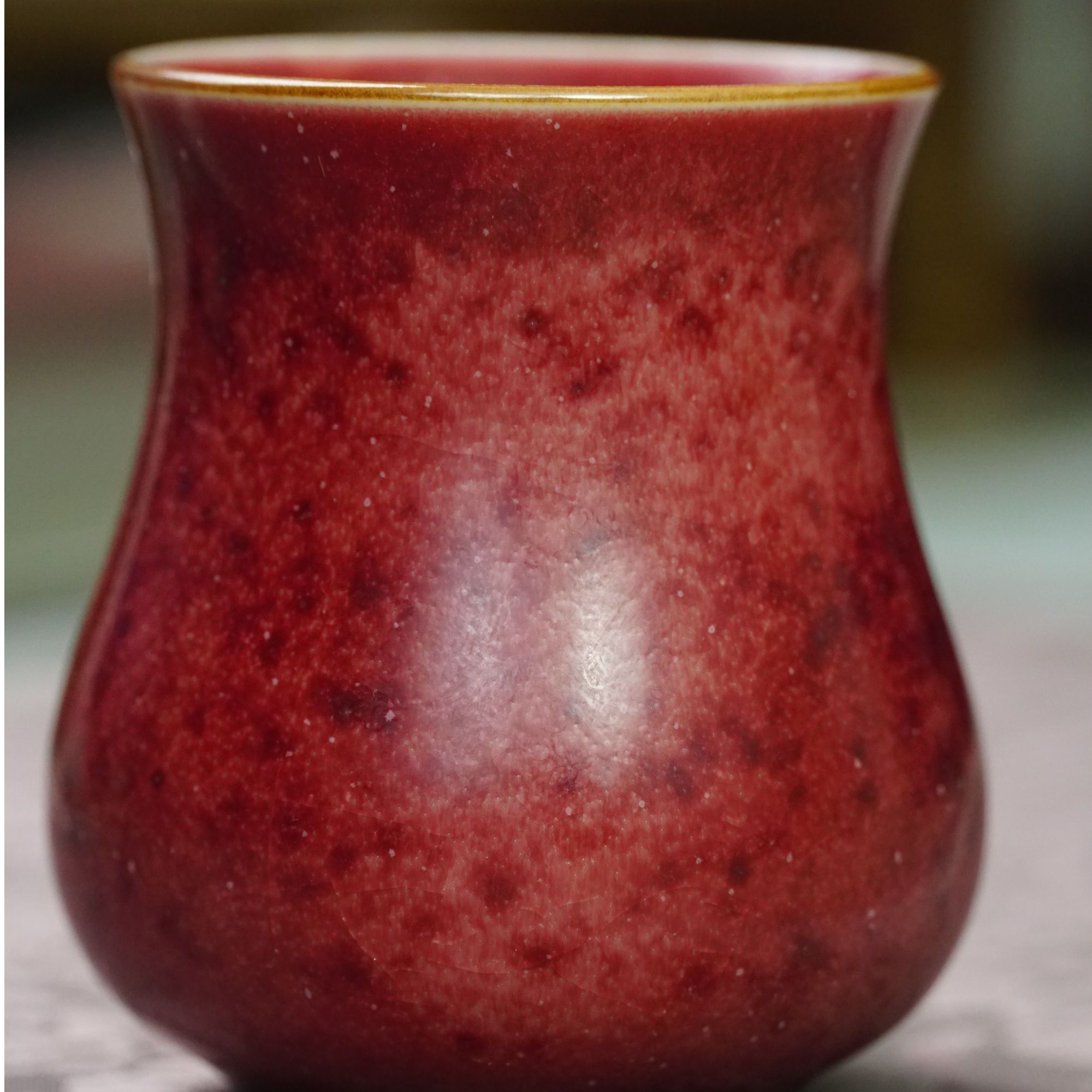 186号原矿钧瓷主人杯孤品收藏级纯手工