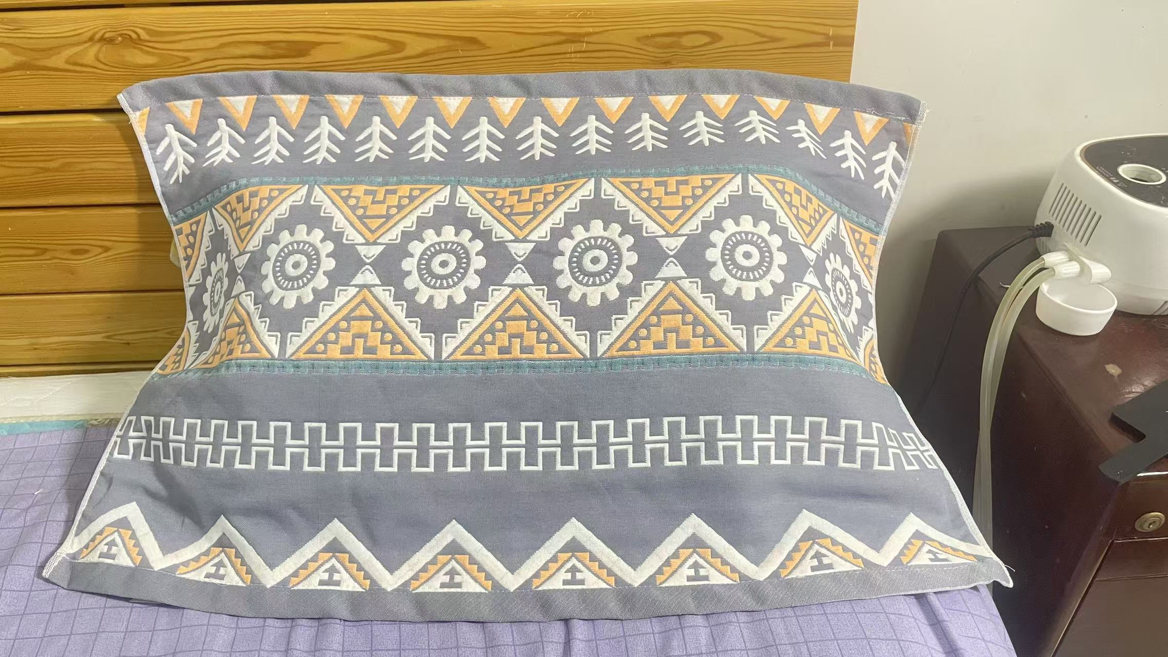 A齿轮枕巾一对装成人高档加大吸汗棉枕52*78（2条)