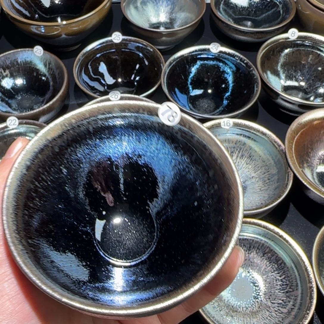 茶盏精品柴烧放漏放漏78