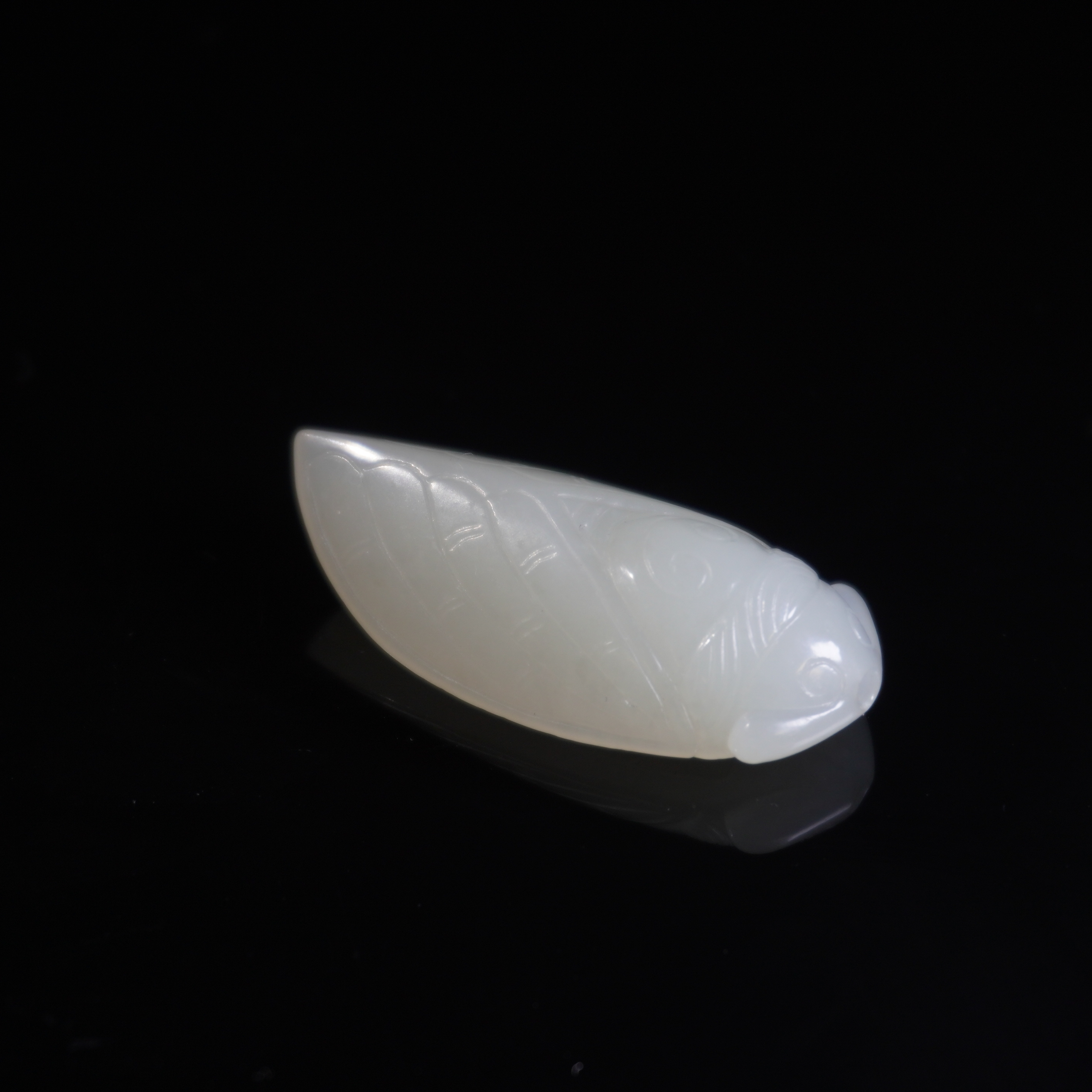 明代和田蝉/HY032965/金玉良缘/槐荫山房