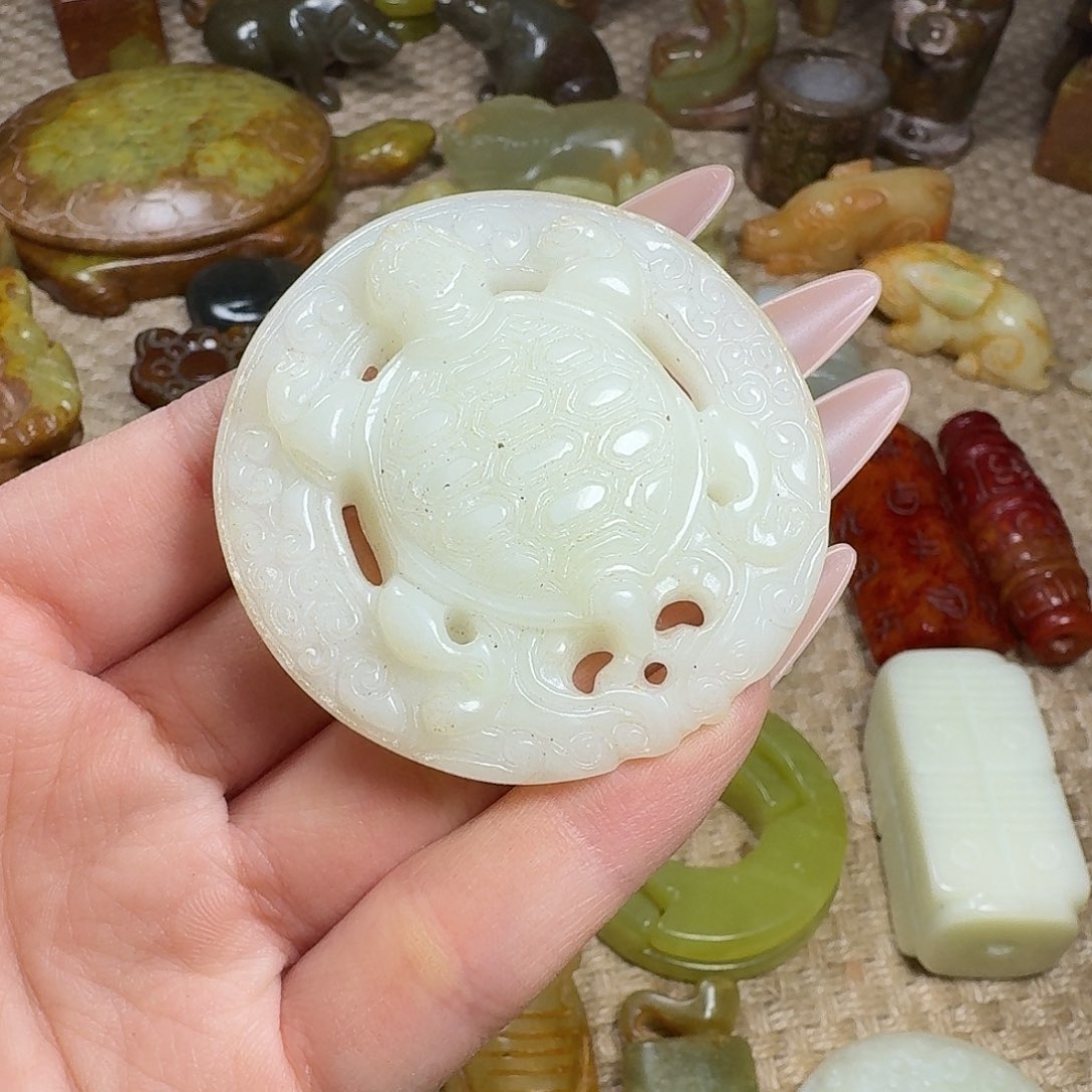 白玉菩提吊坠挂件