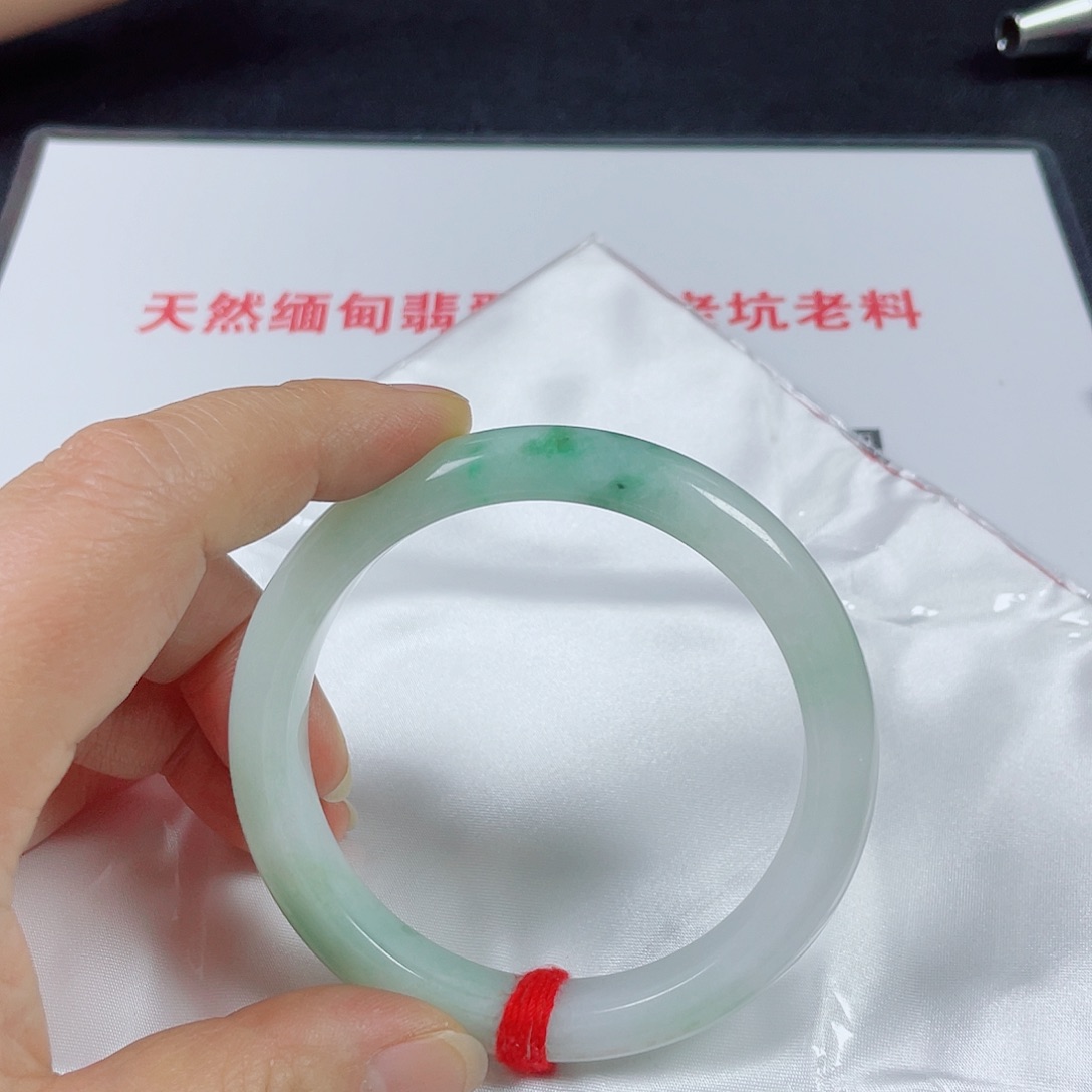 ღ***.翡翠未镶嵌手镯天然翡翠手镯60.3