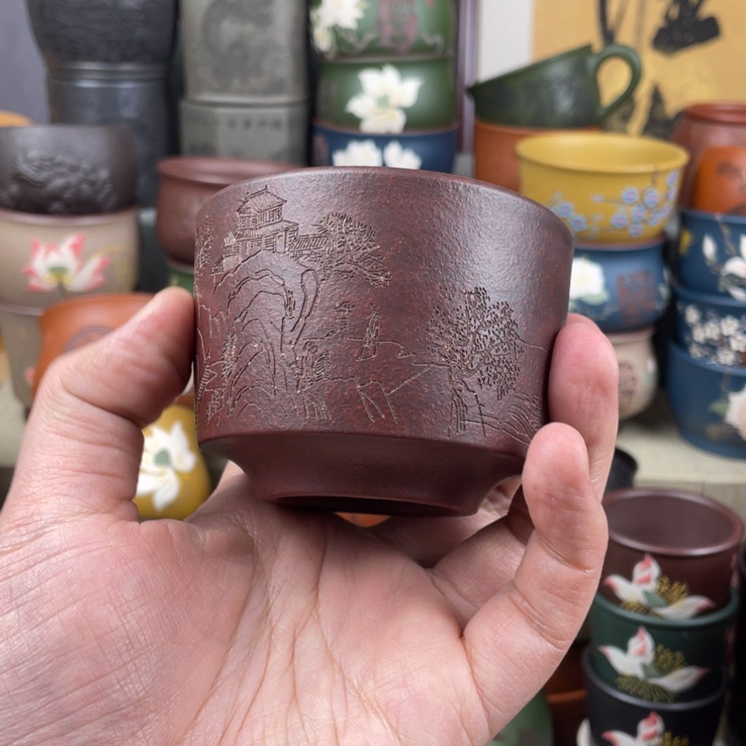 紫砂茶杯紫砂茶杯