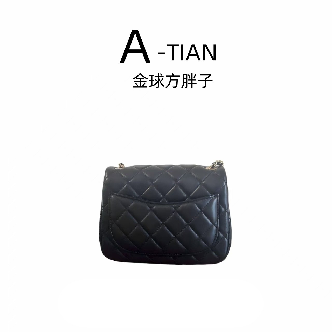 A005阿田精选小金球方胖子女士轻奢手提包