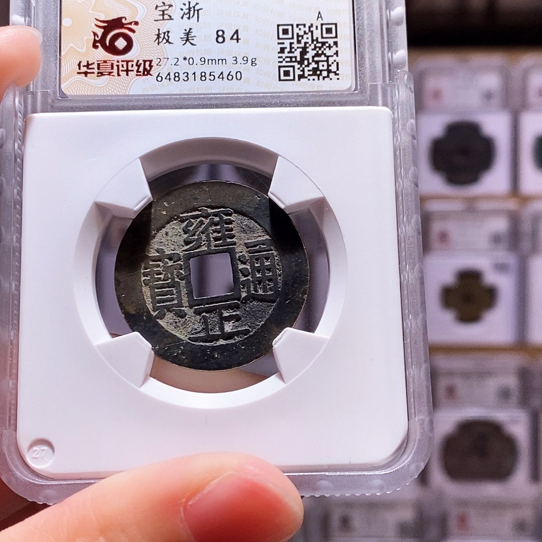 铜长*雍正浙，黑包浆，华夏84，5460