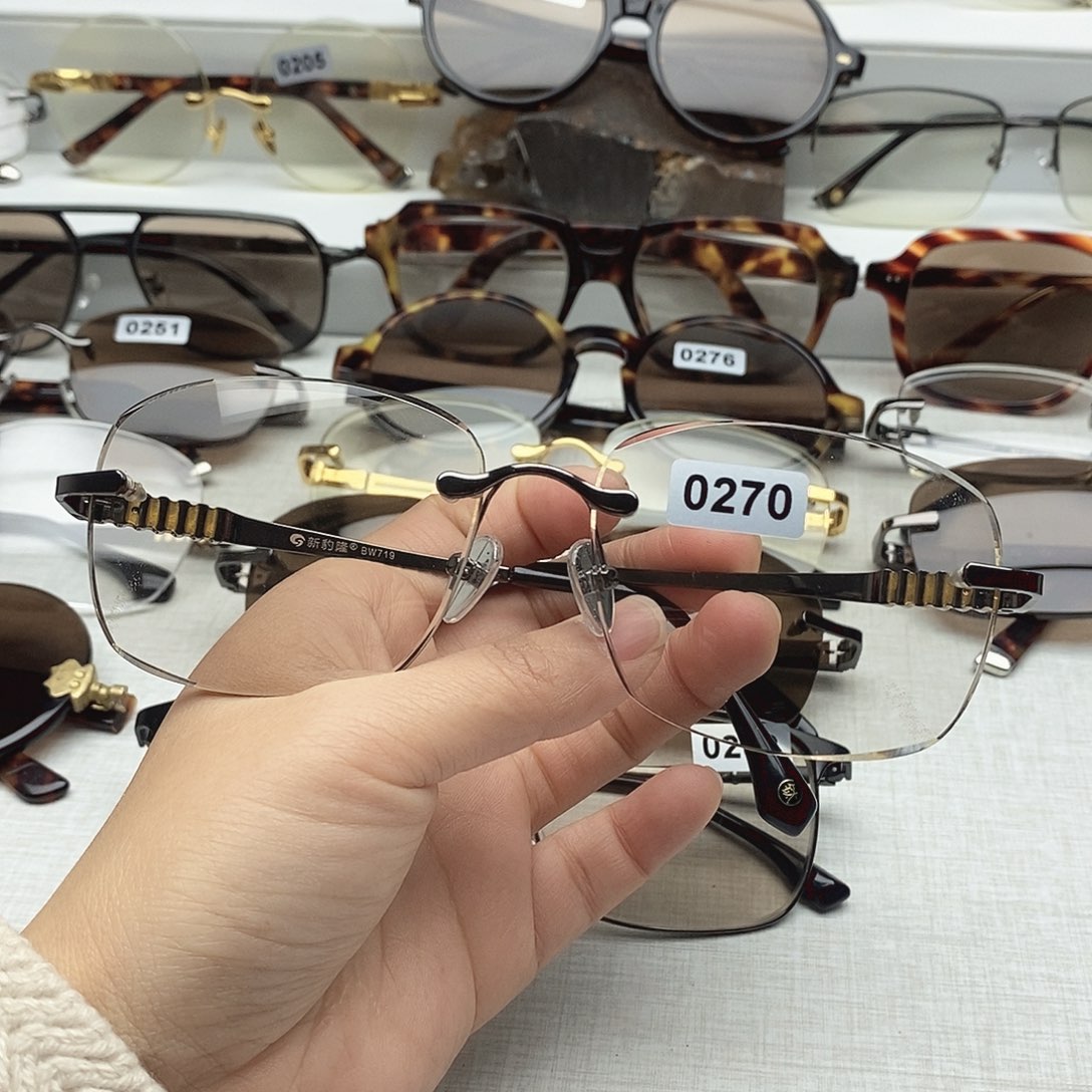 天然水晶石头眼镜