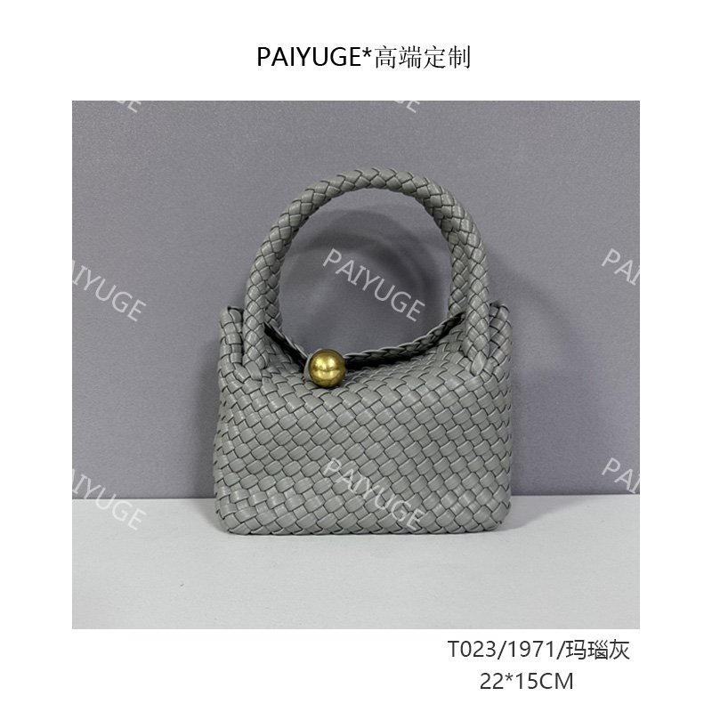 T023/1971/玛瑙灰 paiyuge高端订制百搭女士手提单肩斜挎包2421