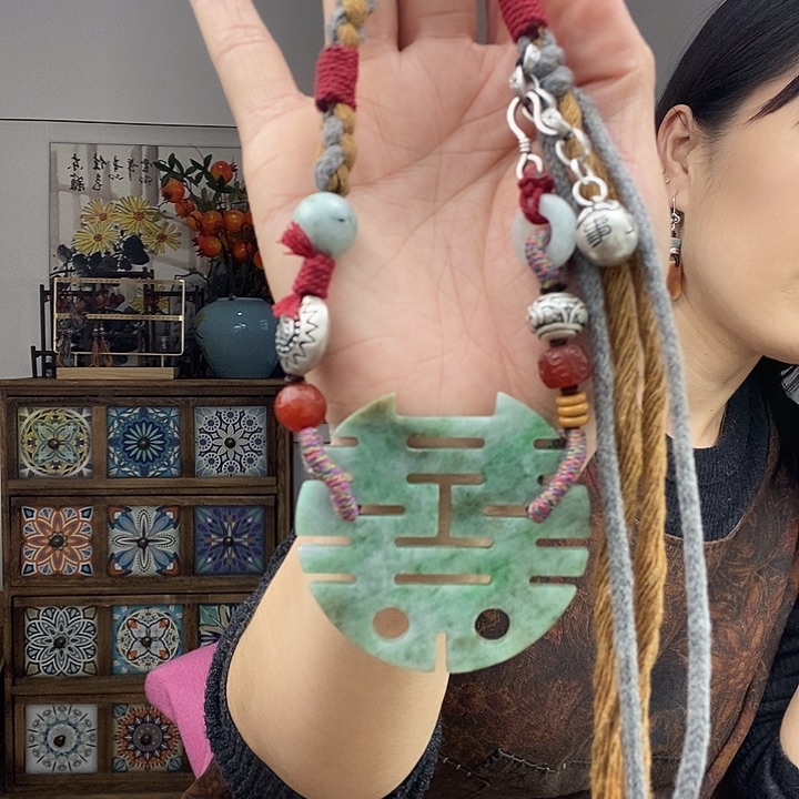 翡翠项链未镶嵌项链