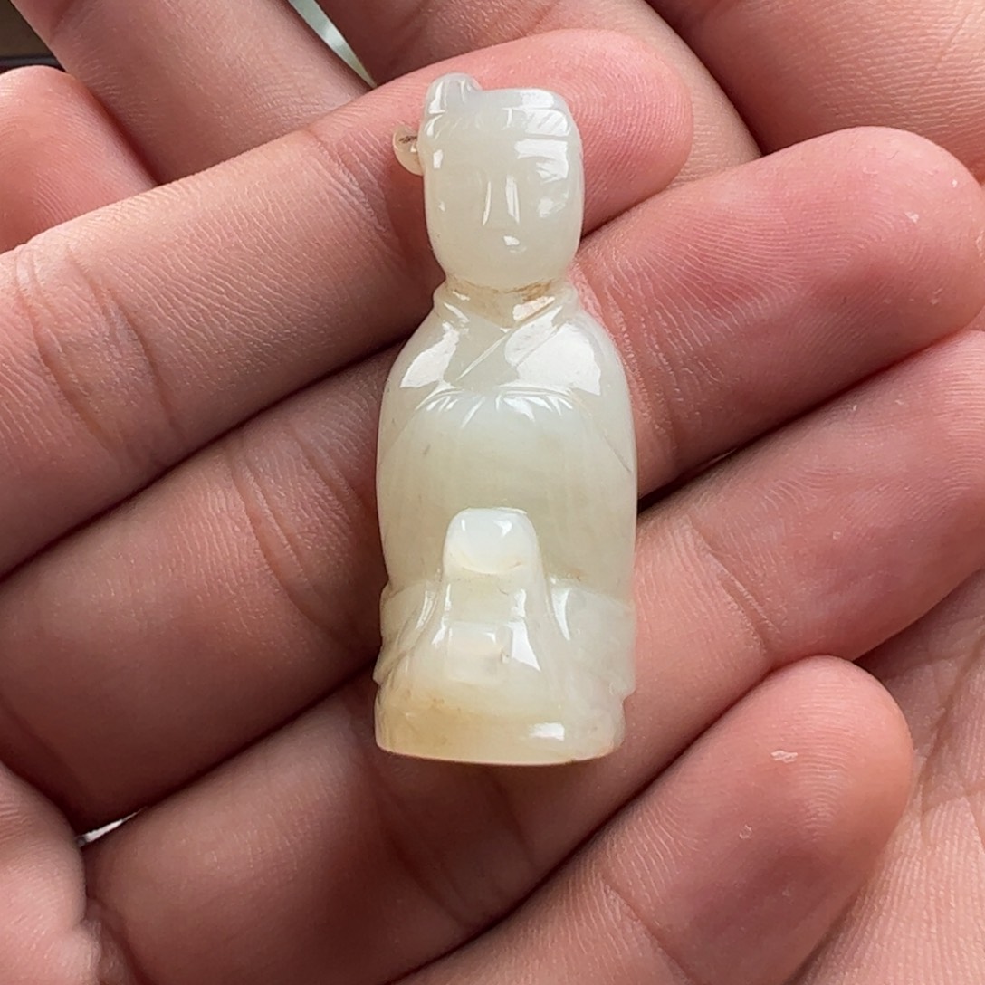 未镶嵌和田玉挂件风*