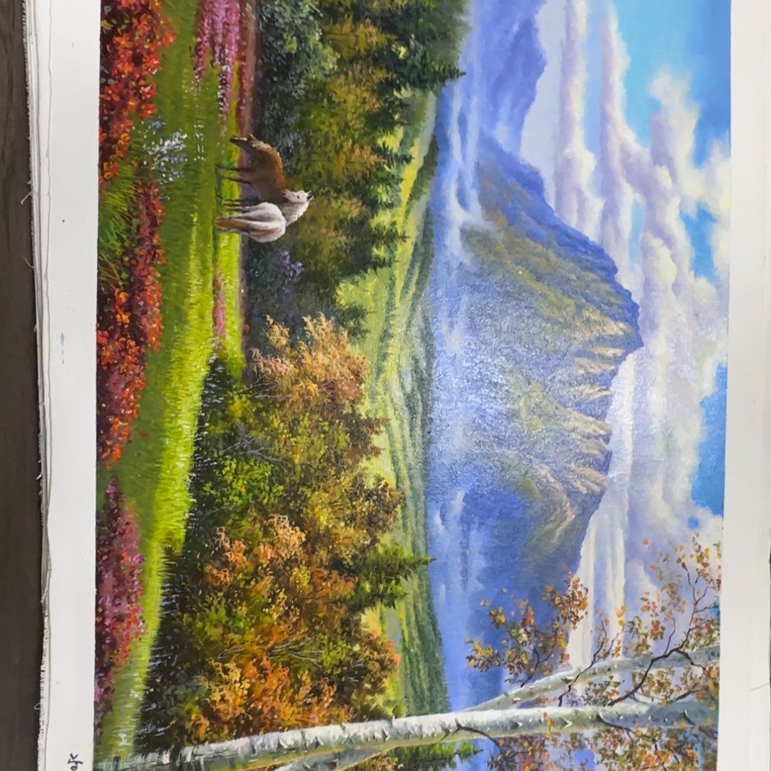 油画加油加油努力加油加油