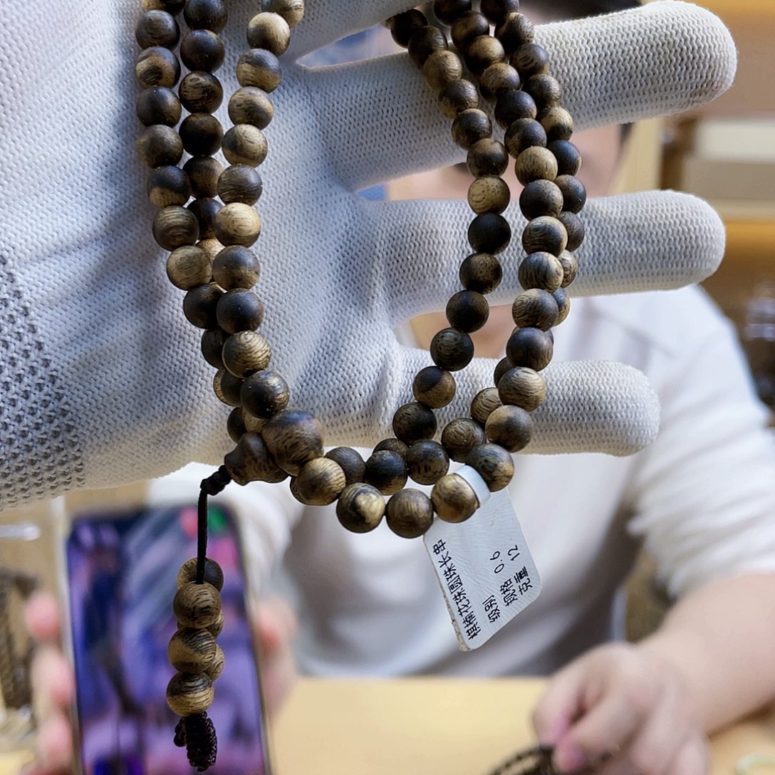 沉香沉香碎屑棋楠圆珠长串06/12克多样性发一