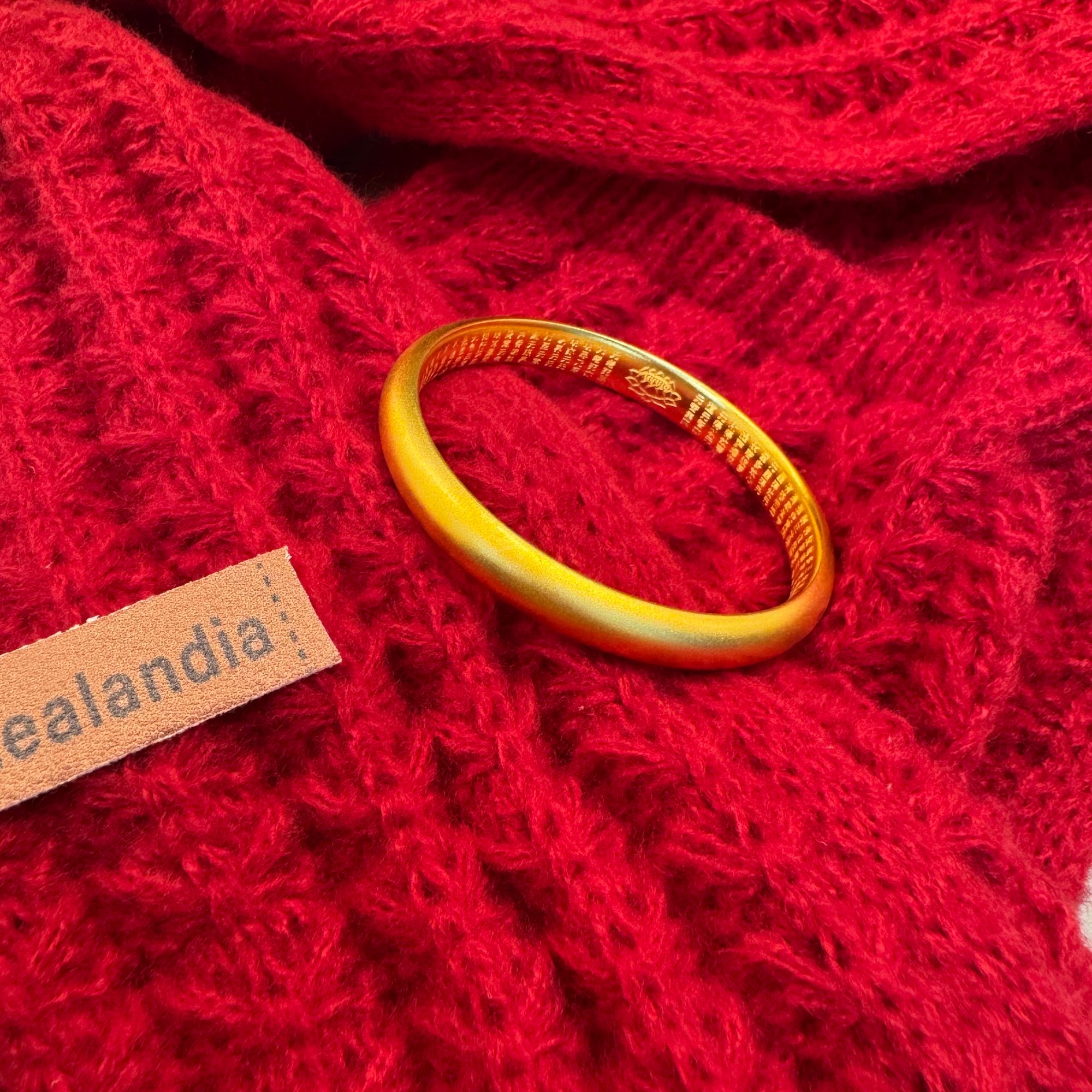 【官方质检】999手工时尚百搭古法心经泥鳅背8MM围巾礼盒+证书