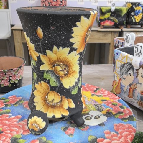 红泥花盆指*官景德镇陶瓷