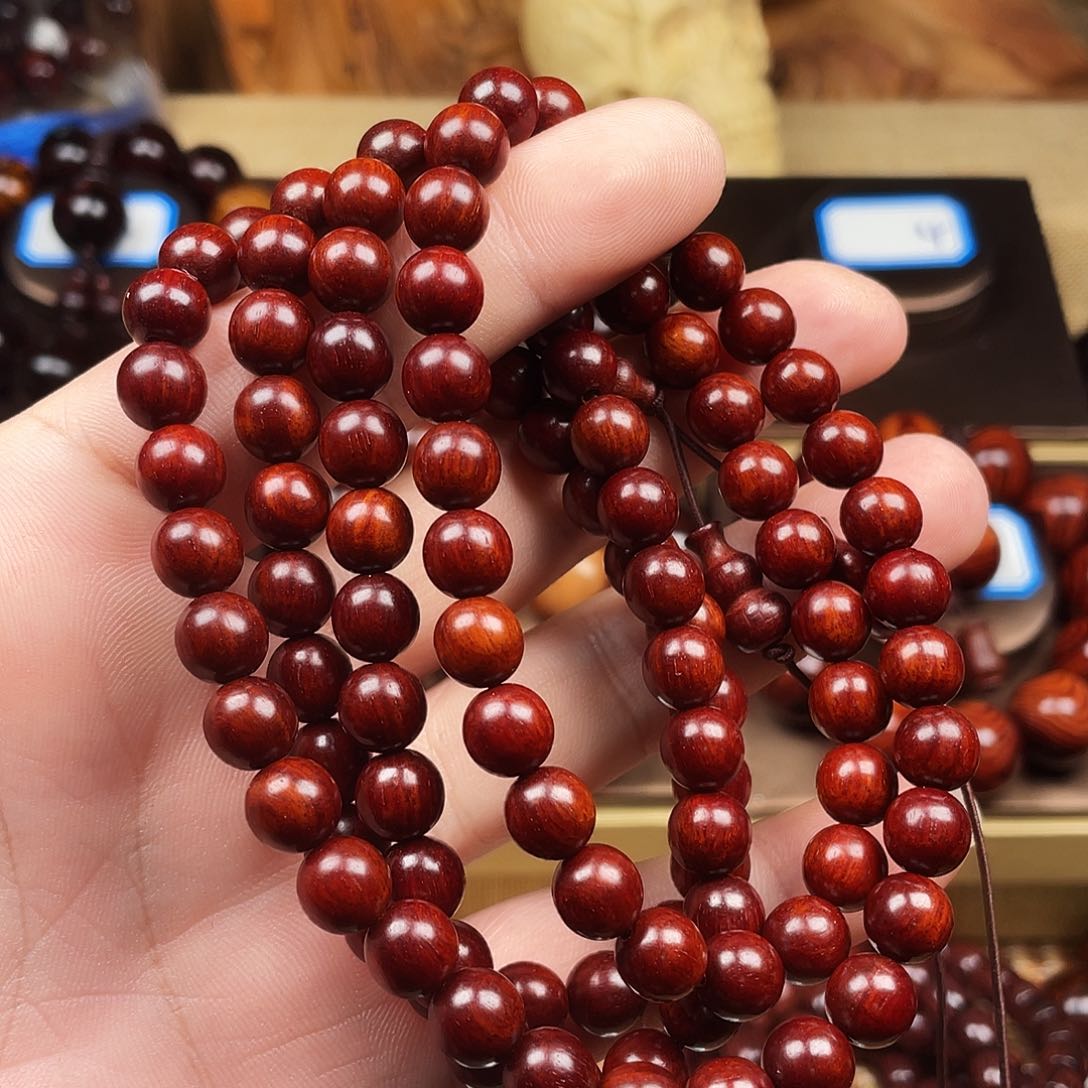 檀香紫檀（小叶紫檀）0.8 108颗红