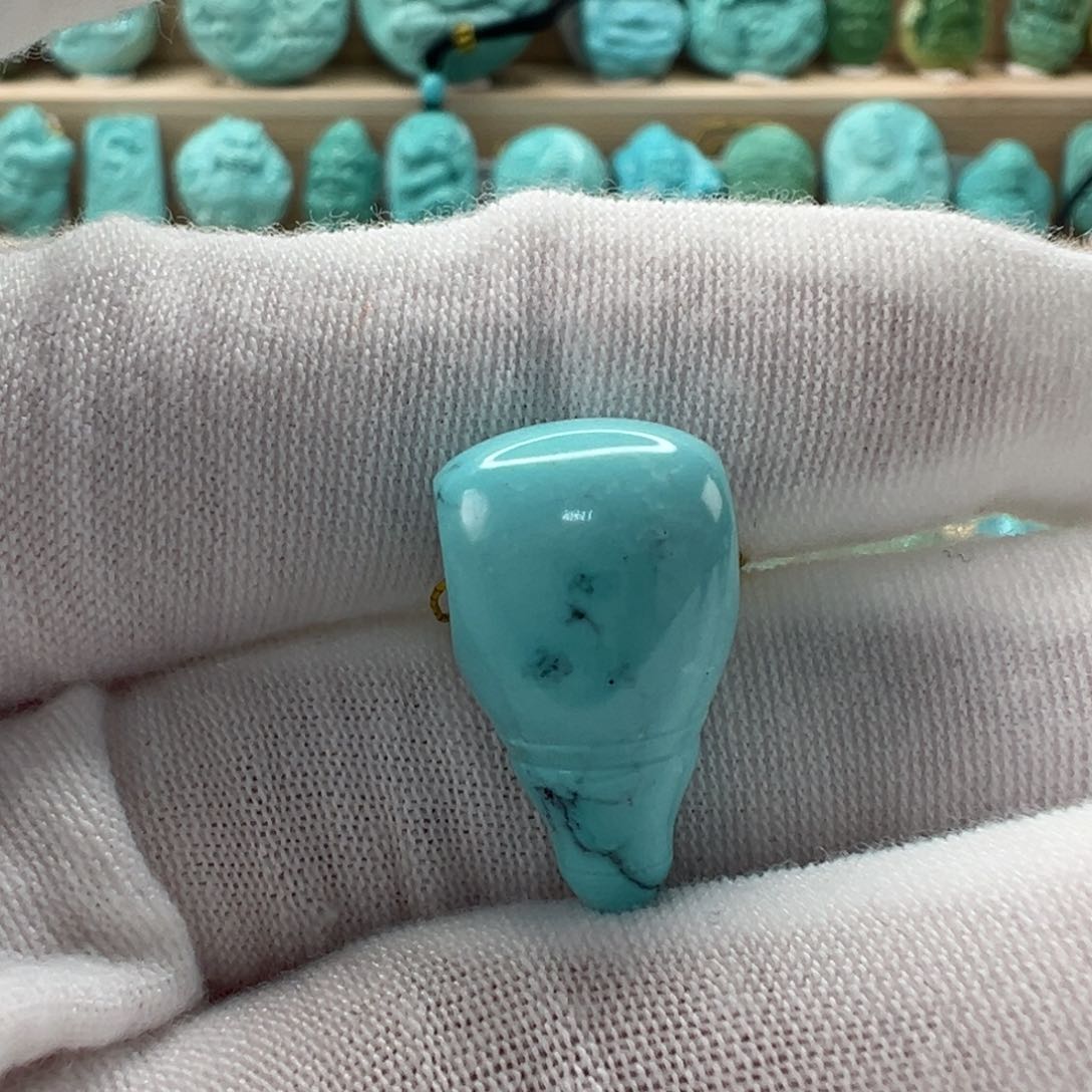 未镶嵌绿松石三通11.3mm