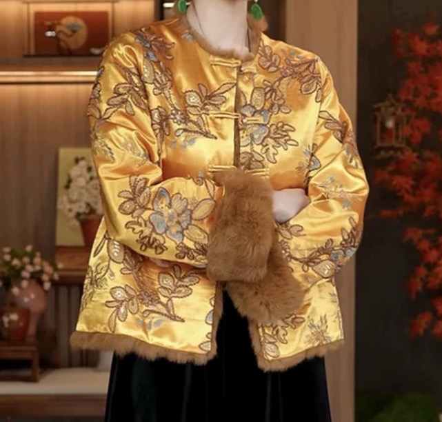 新中式国风立领百搭保暖外套2025早秋新款外套--5589-艾希