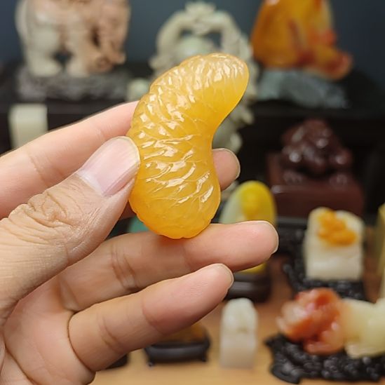 印石寿山石手把件手把件