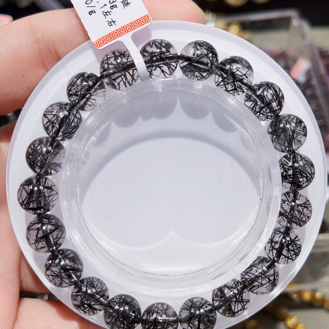 水晶手链未镶嵌黑发晶手链