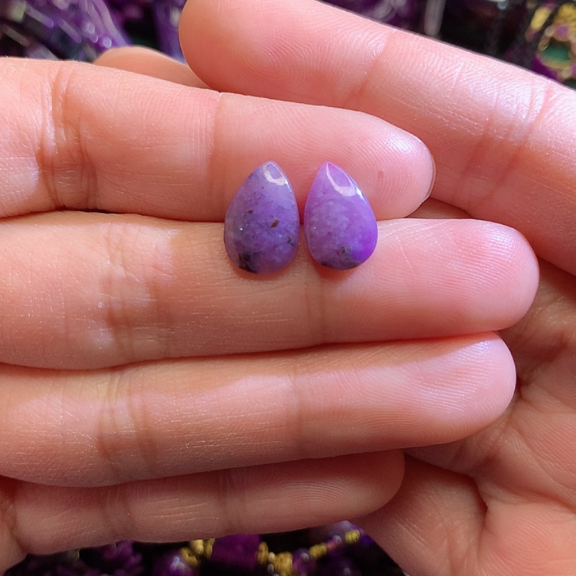 【闪购商品】苏纪石（舒俱来）耳钉银S925镶嵌