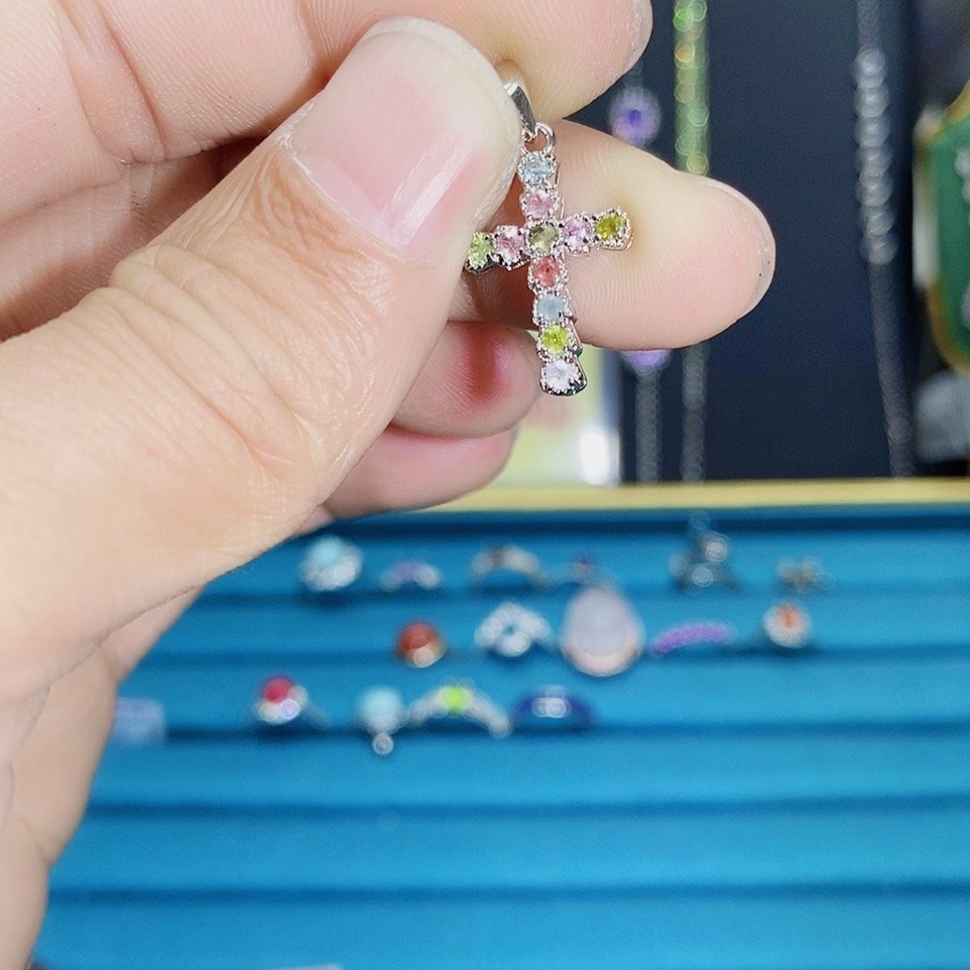 紫晶珠宝半成品银S925镶嵌