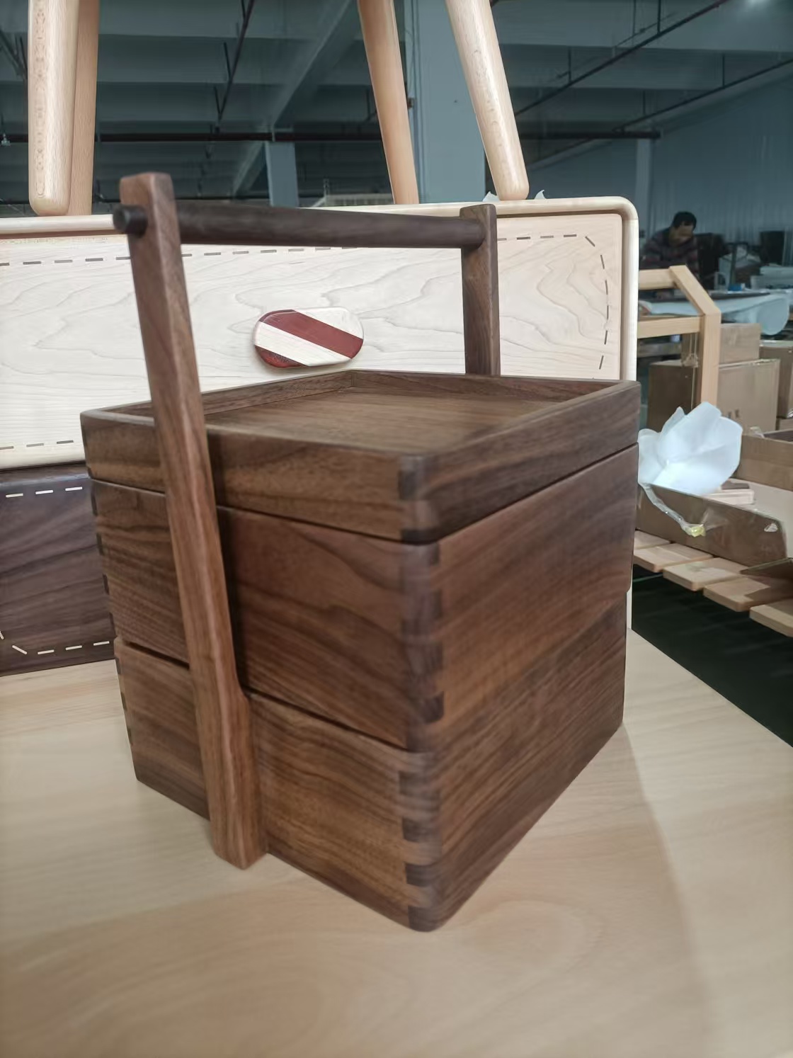 沐沐的房间家用创意方形食盒摆件