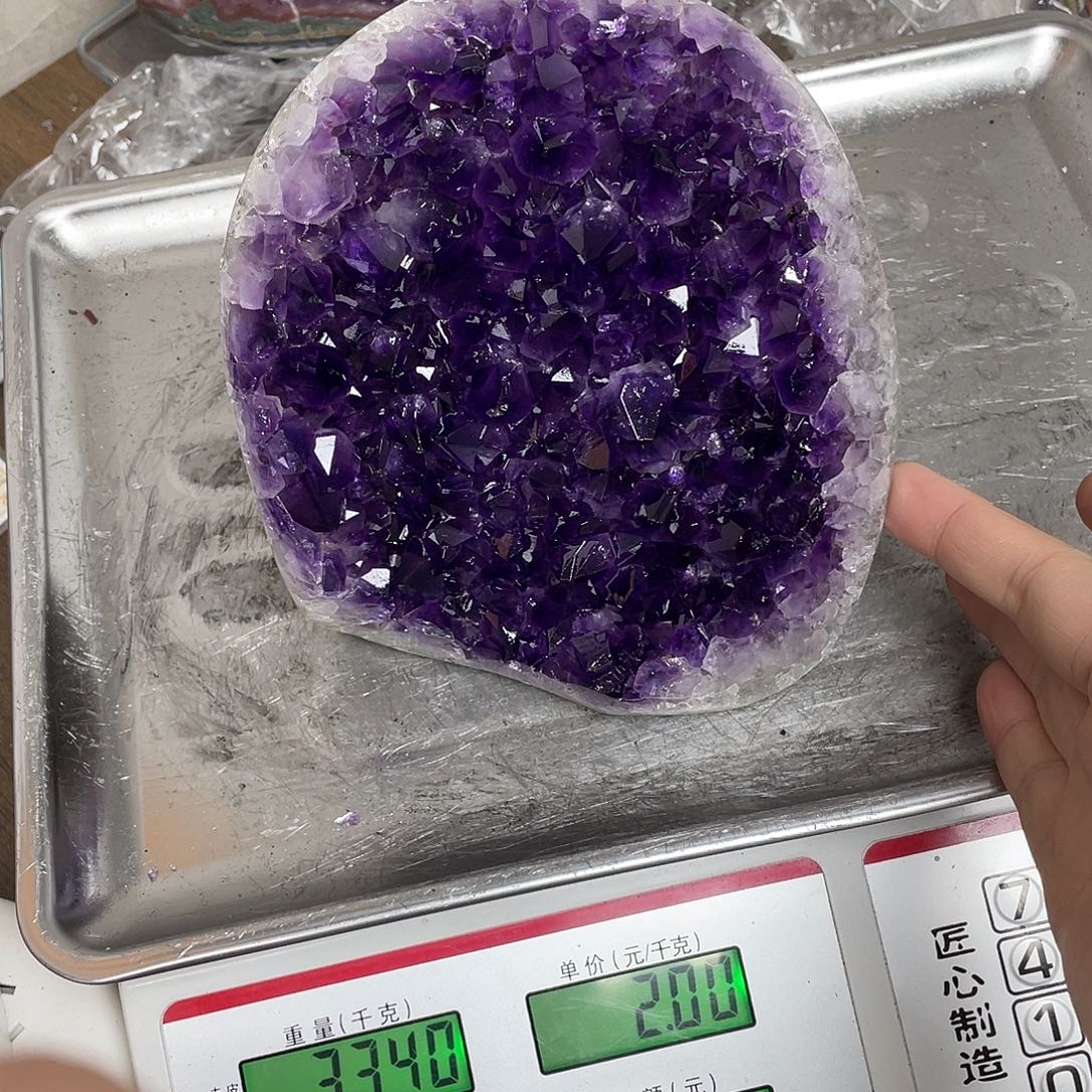 简***余未镶嵌紫晶大型摆件（非配饰）