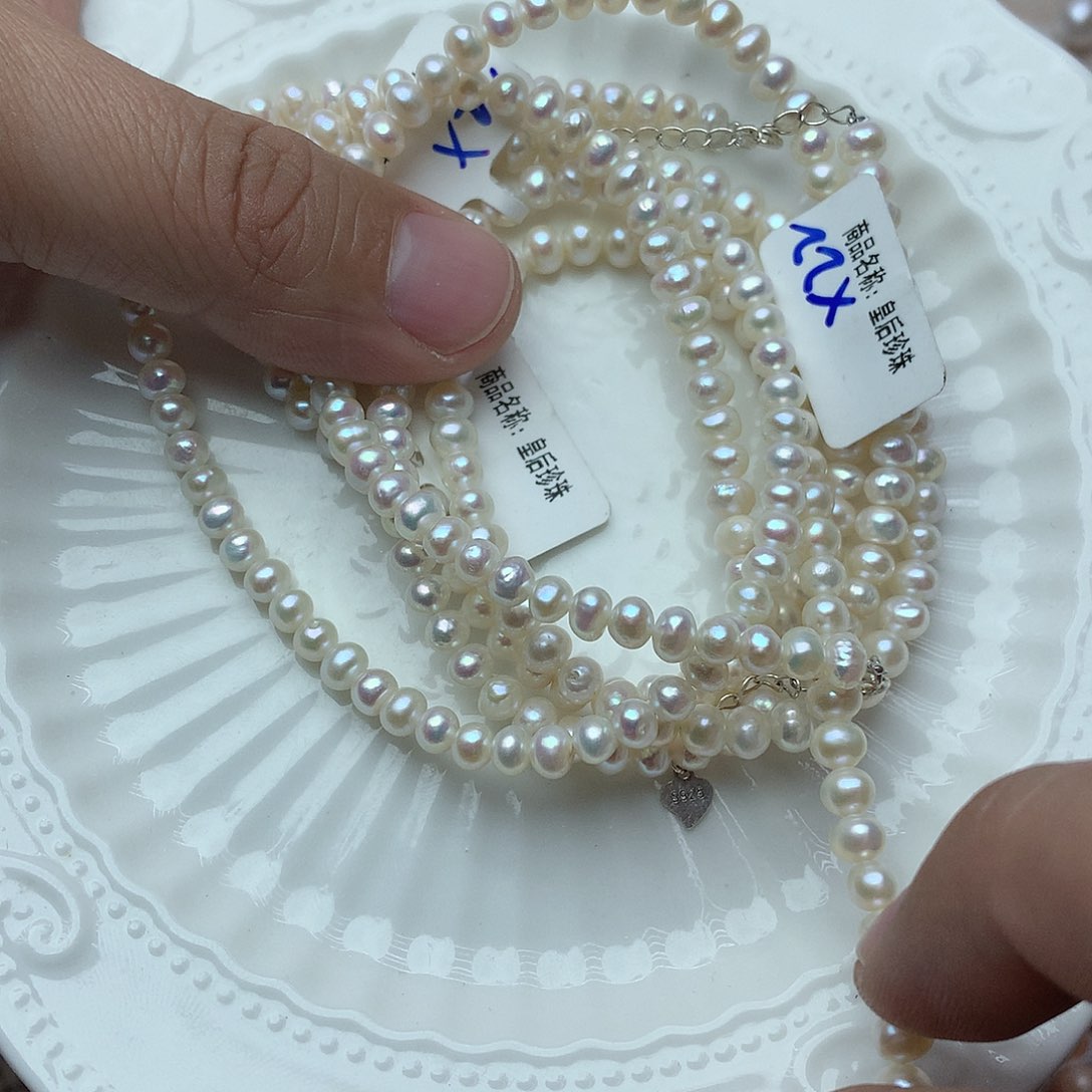 淡水珍珠4-5未镶嵌x22项链