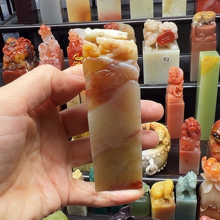 寿山石印石寿山石手工雕刻