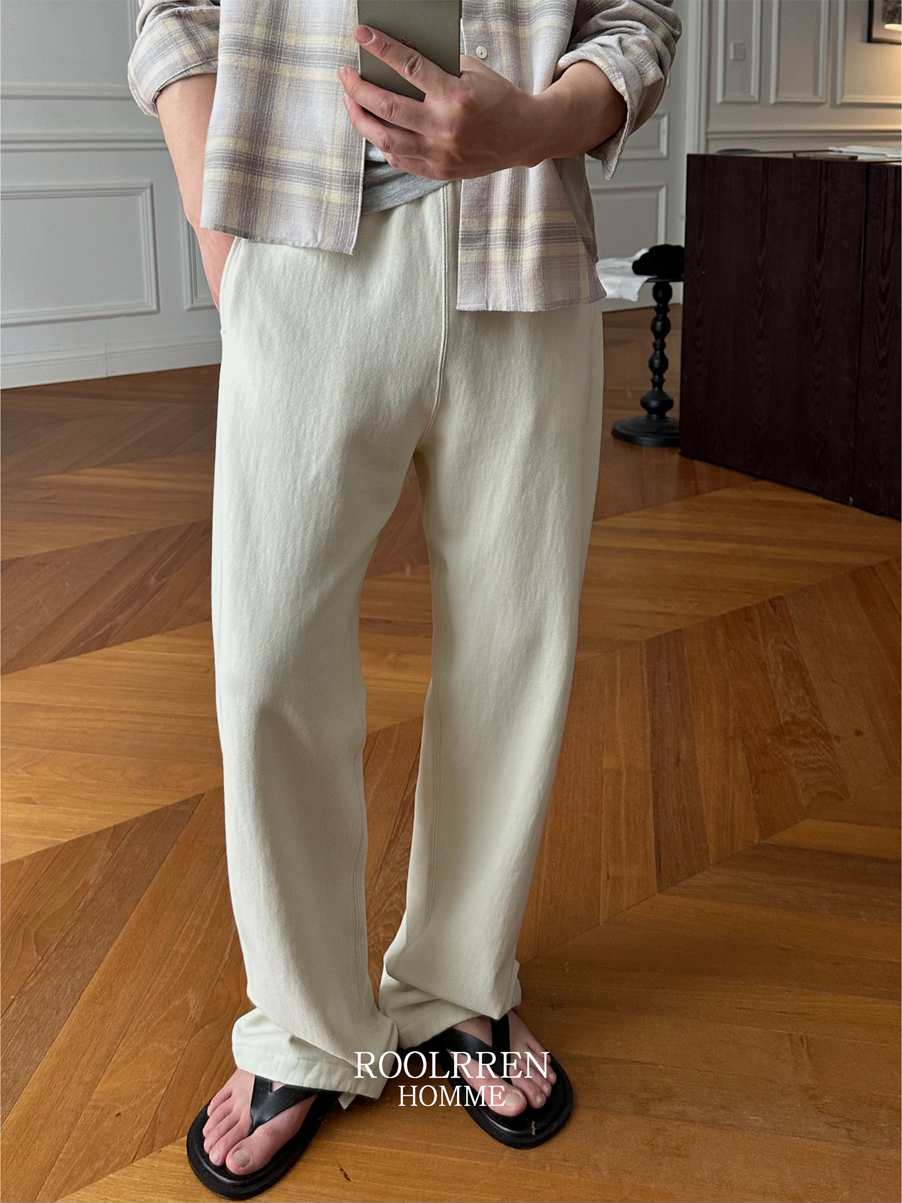 ROOLRRENSMOOTH SOFT BD柔软舒适运动通勤松紧针织卫裤春夏长裤