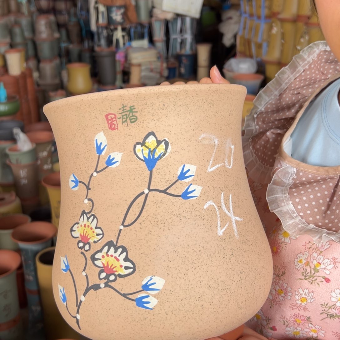 宜兴川阁紫砂花盆单个