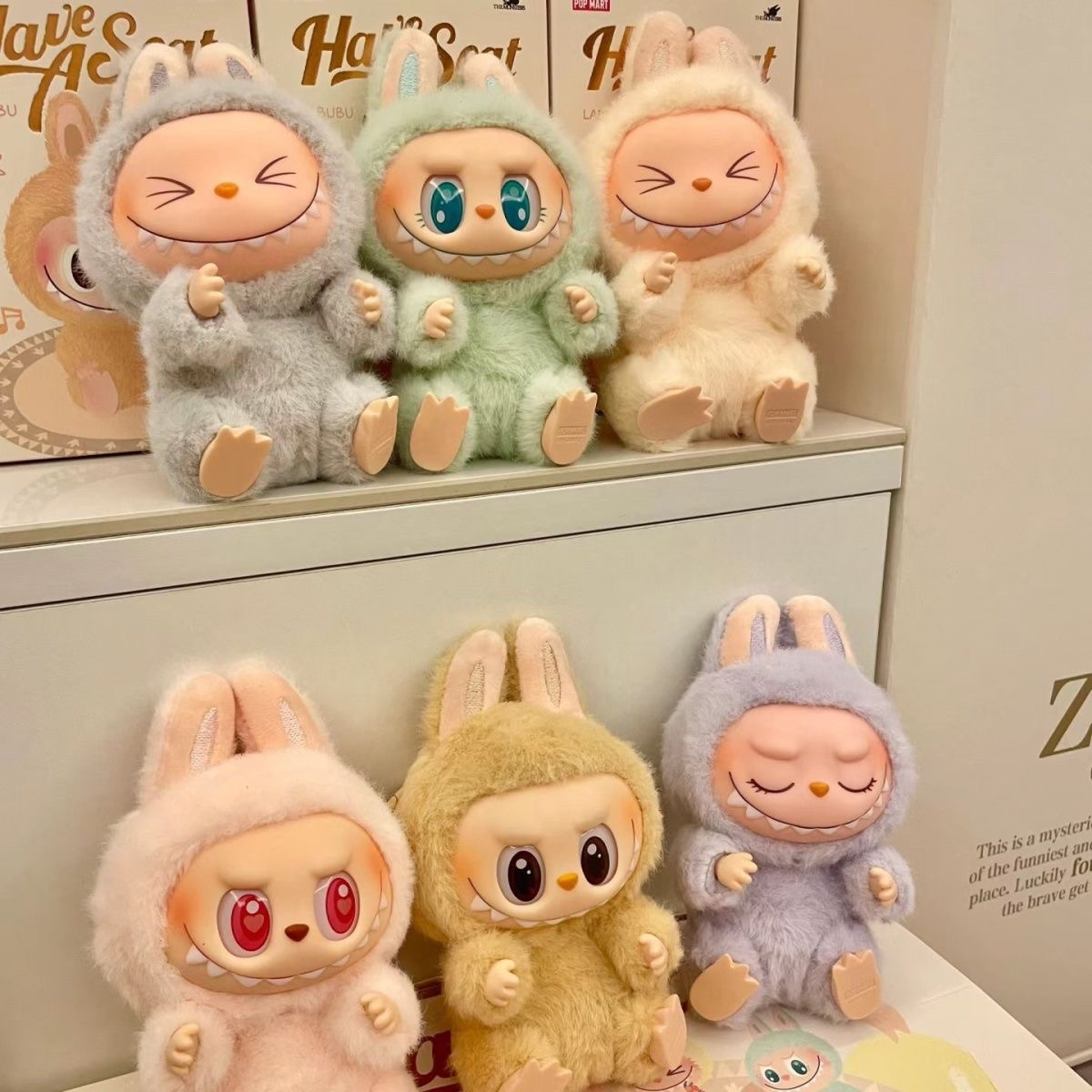 【国版】2.0坐坐派对系列搪胶毛绒玩具