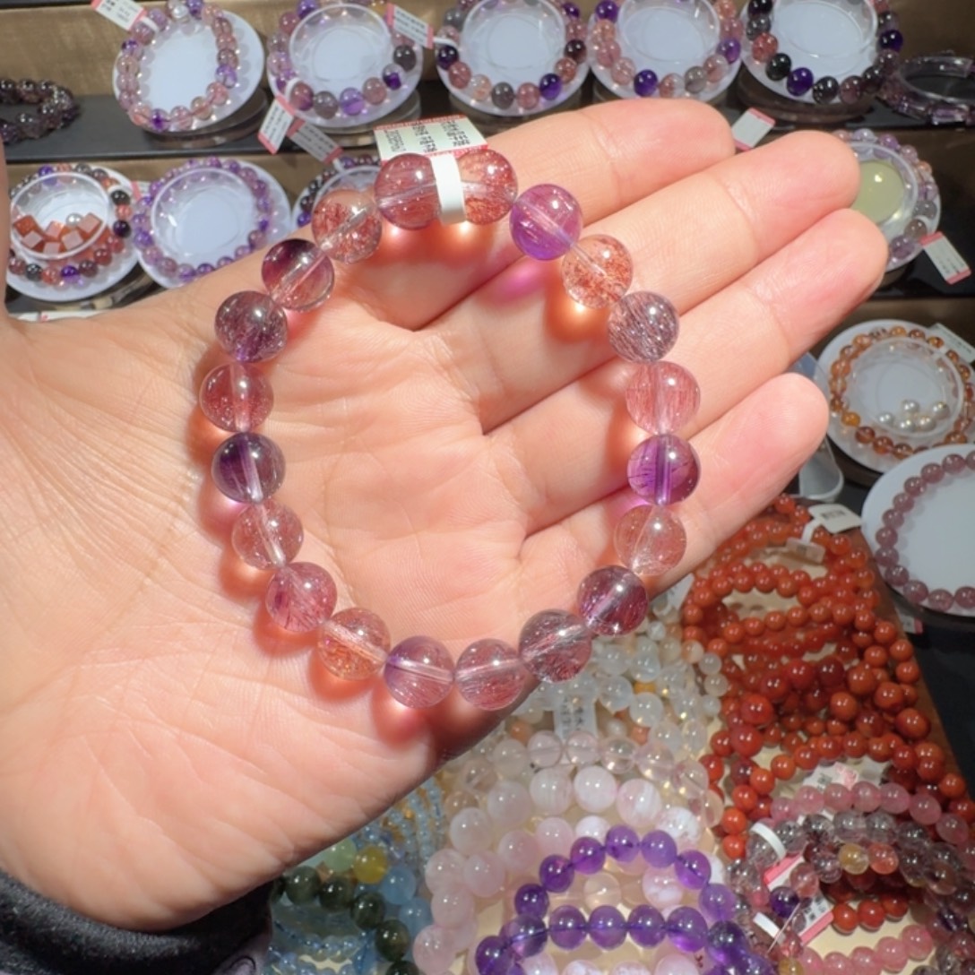 手链水晶未镶嵌仙女超七手串9.5mm