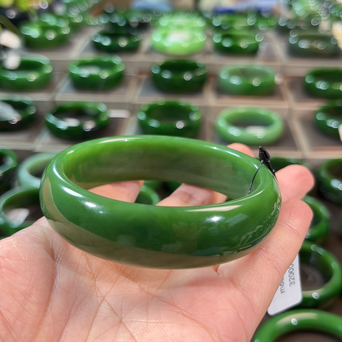 未镶嵌手镯和田玉（碧玉）结*61