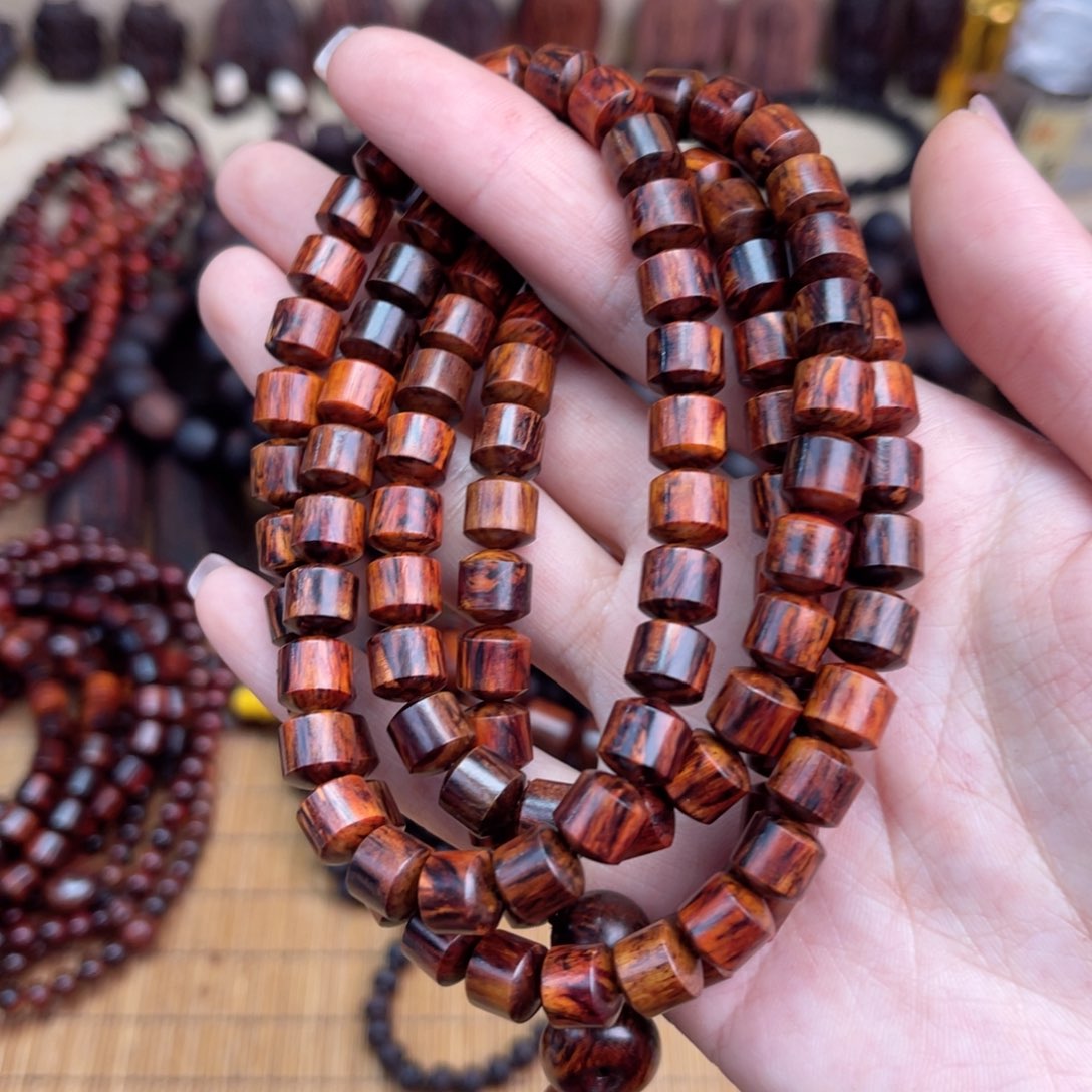 降真香其他08*108桶珠海南红降树心手串