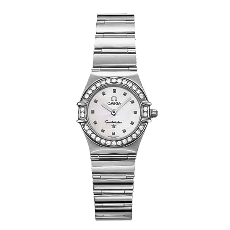 95新 Omega/欧米茄 星座 石英 表径22.5mm精钢镶钻女表1465.71.00