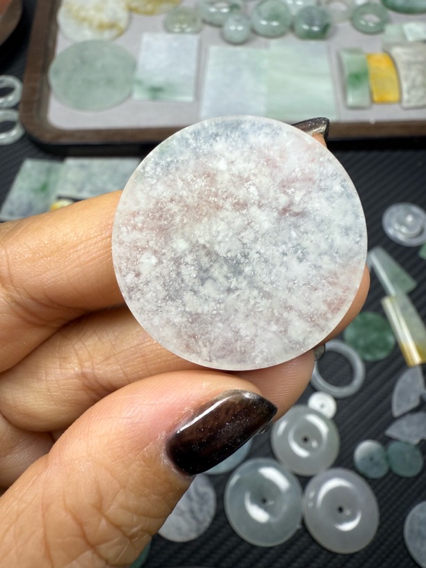 天然缅甸a货翡翠无事牌29.9×2.9