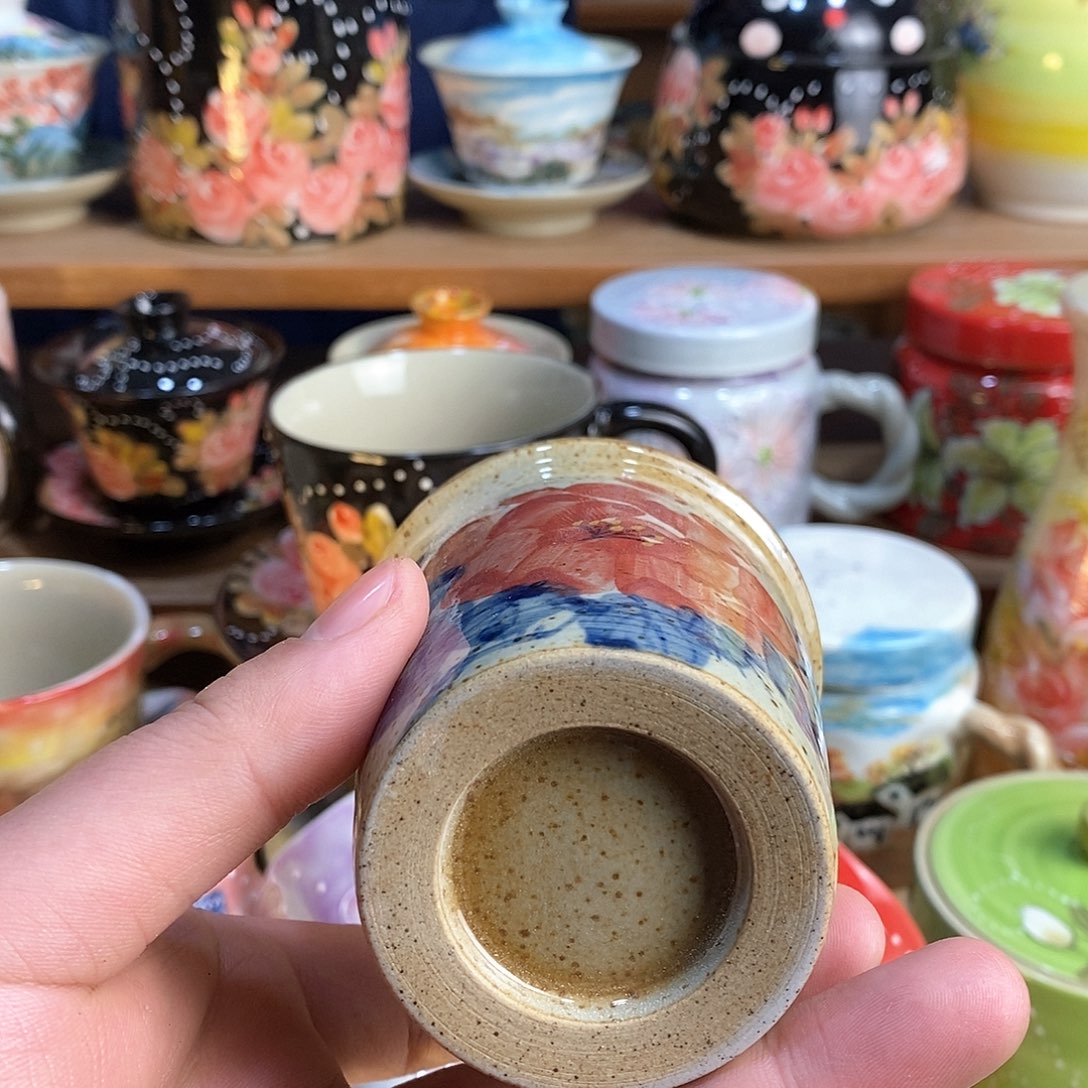 瓷片手绘陶瓷超赞的