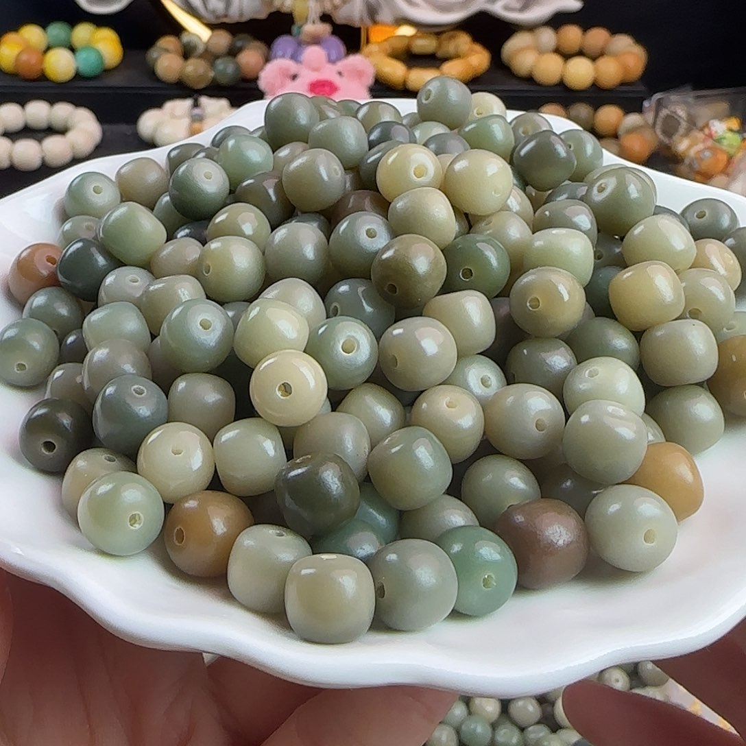 手串菩提根/象牙果卡10海盐蓝桶500颗